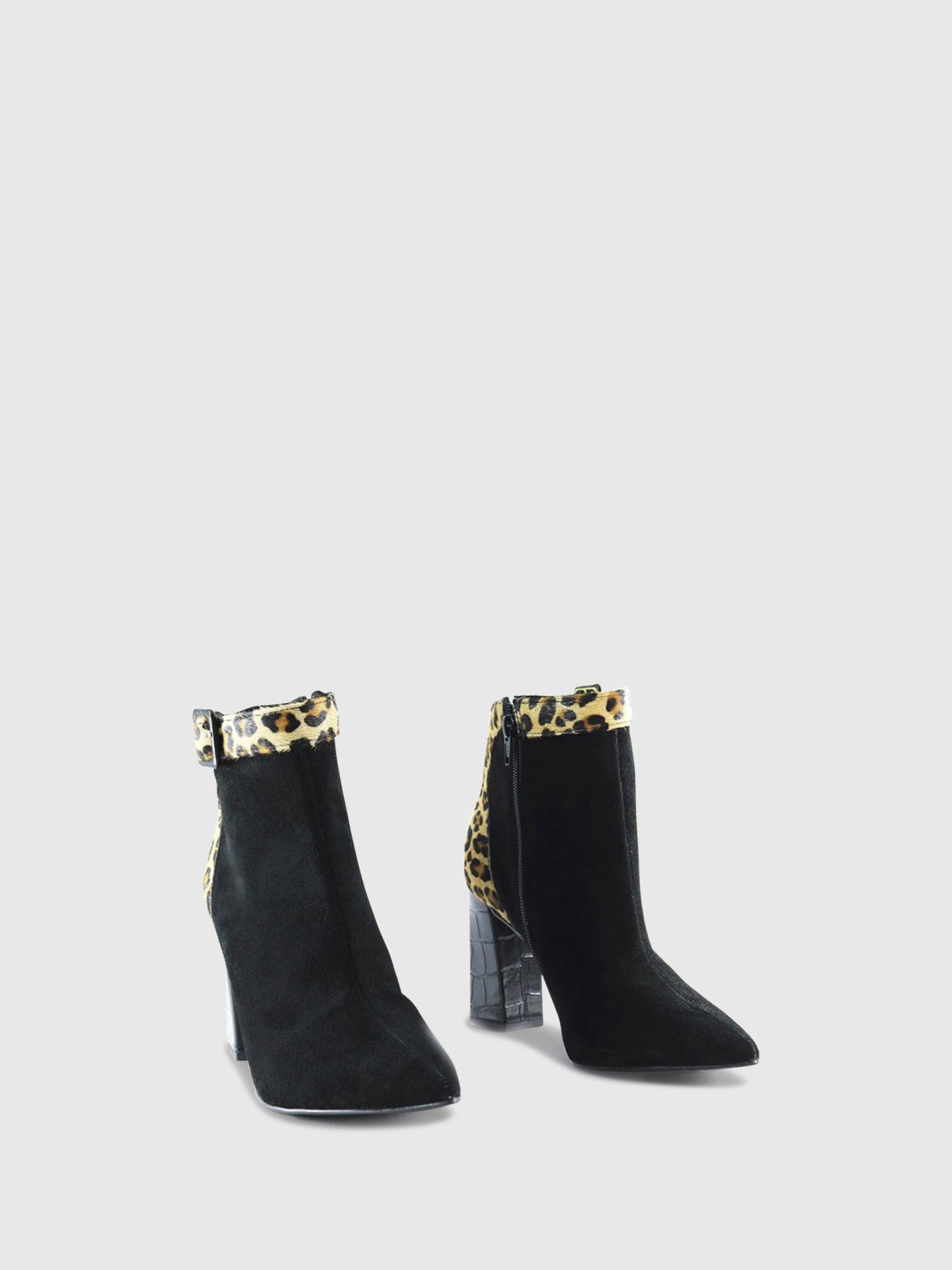 Parodi Passion Botins com Fecho 83/5118 Preto/Leopardo